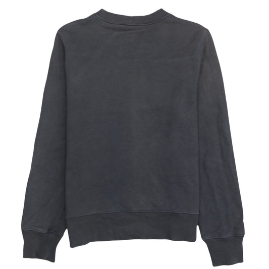 Nike Women Black Gold Logo Crew Neck Pullover Sweatshirt M