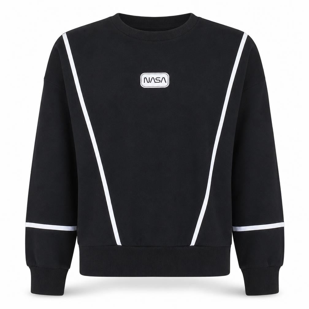Primark NASA Black Crew Neck Sweatshirt Women’s Size S 10/12 Long Sleeve Pullover