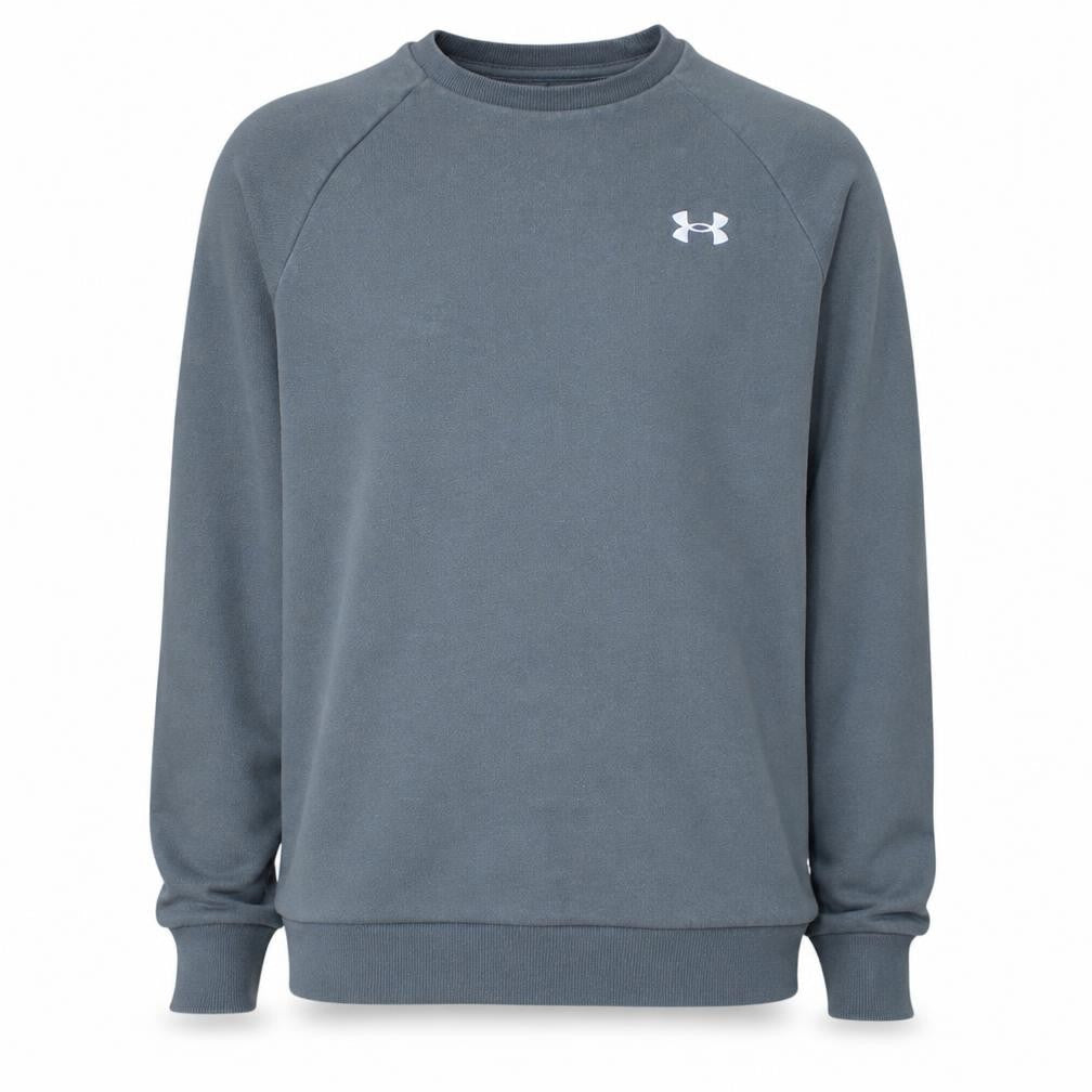Under Armour Men's Grey Small Crew Neck Pullover Sweatshirt