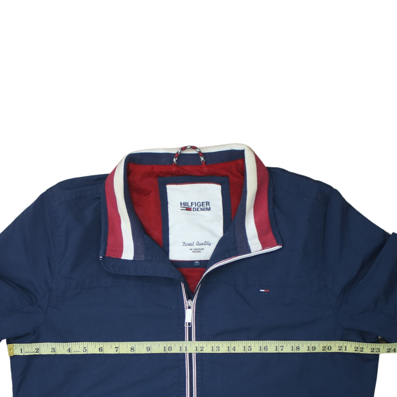Hilfiger Denim Men's Blue XL Bomber Jacket Cotton Full Zip