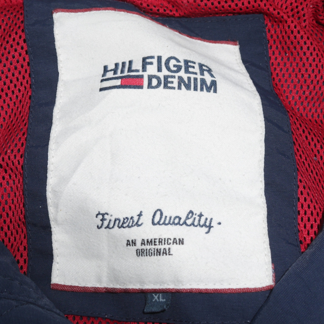 Hilfiger Denim Men's Blue XL Bomber Jacket Cotton Full Zip