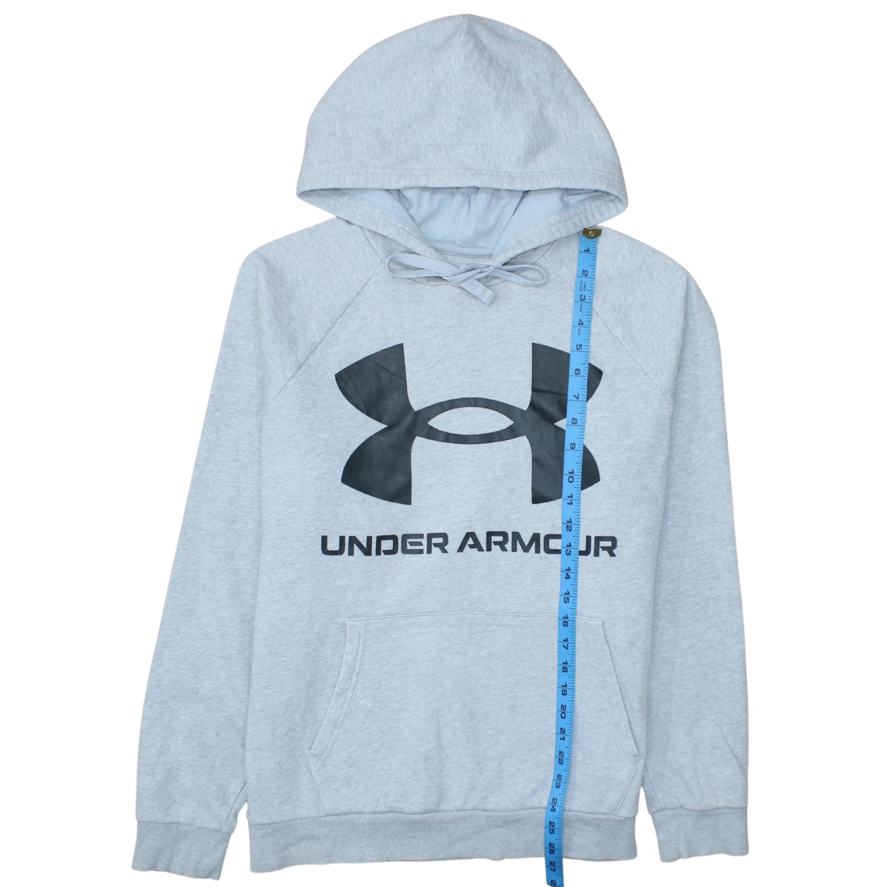Under Armour Men's Grey Pullover Hoodie L Loose Fit Sportswear
