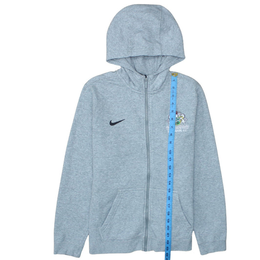 Nike Boys Grey Glenavon F.C. Full Zip Hoodie XL 13-15 Years Football Top