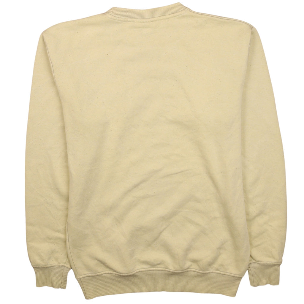 Fila Men's Beige Small Pullover Sweatshirt Crew Neck Classic Fit