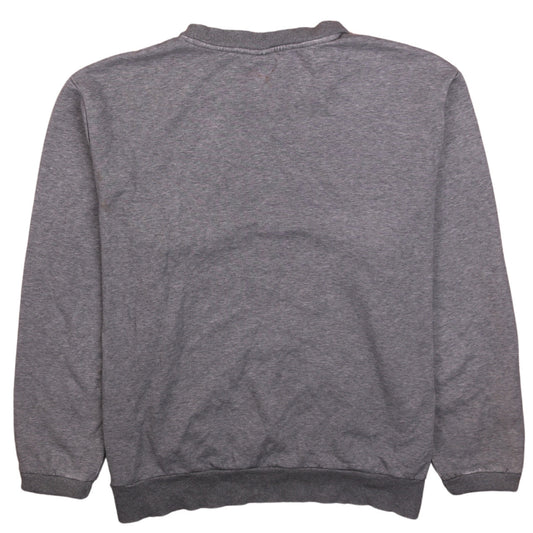 Puma Men's Grey XL Crew Neck Logo Pullover Sweatshirt