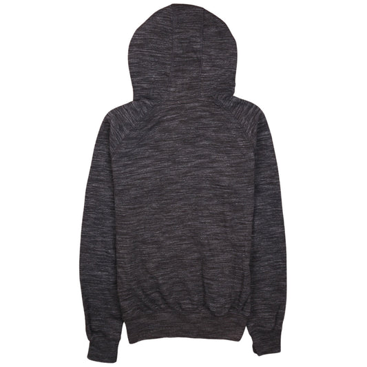 Adidas Womens Black Full Zip Hoodie Size 10 Hooded Sweatshirt