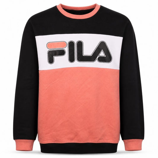 FILA Men's Multicoloured Crew Neck Pullover Sweatshirt M