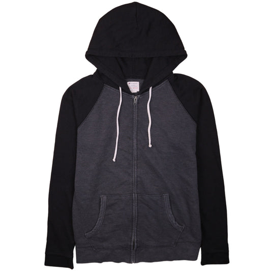 Champion Men’s Grey Full Zip Hoodie Medium Athletic Fit