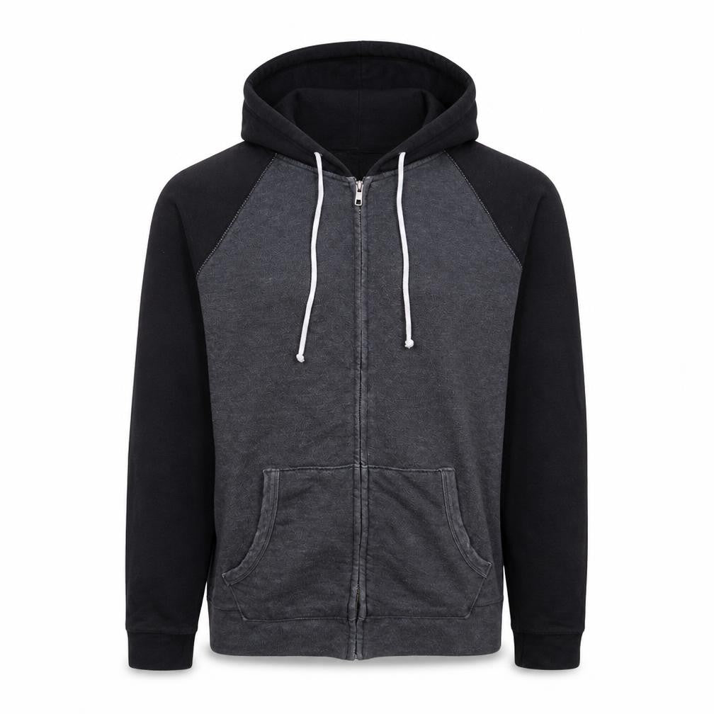 Champion Men’s Grey Full Zip Hoodie Medium Athletic Fit