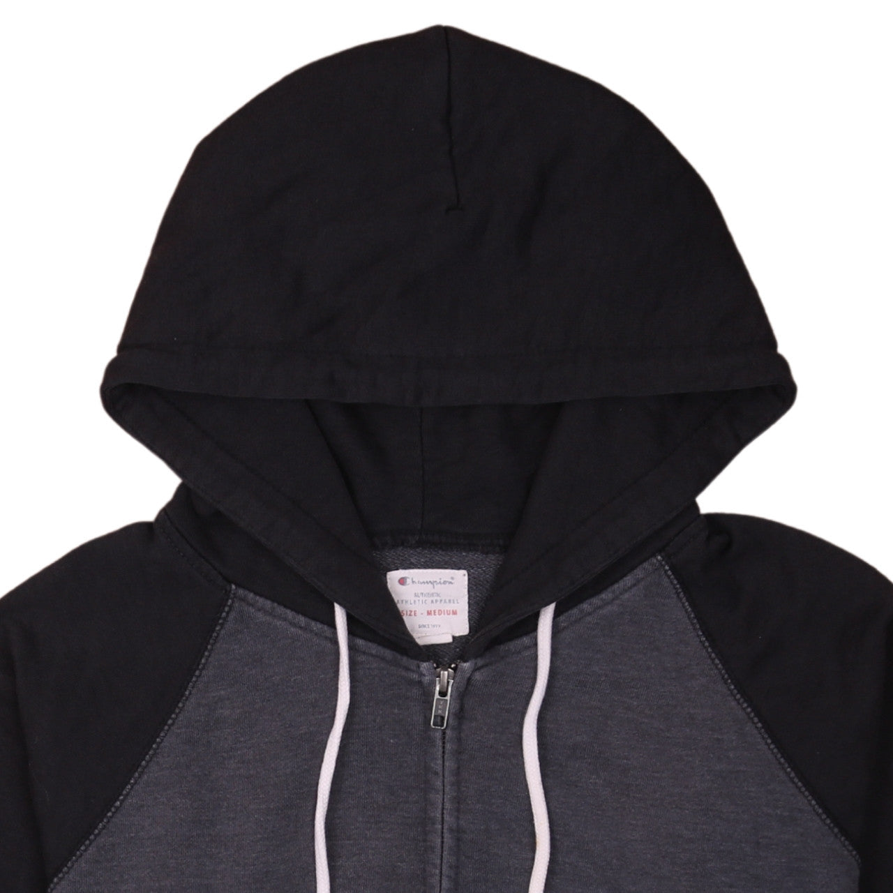Champion Men’s Grey Full Zip Hoodie Medium Athletic Fit