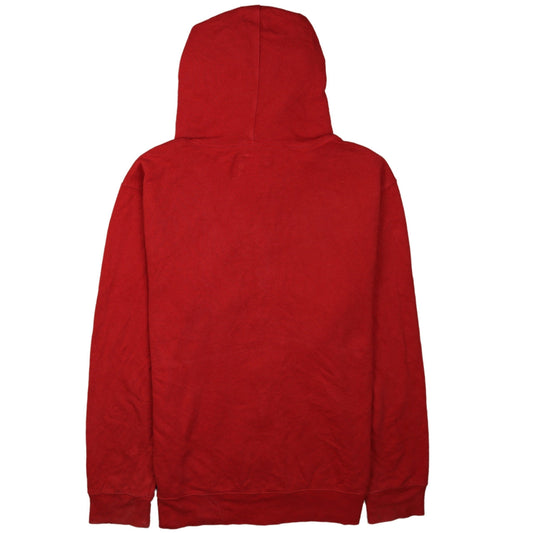 Gap Men's Red Full Zip Logo Hoodie Size M