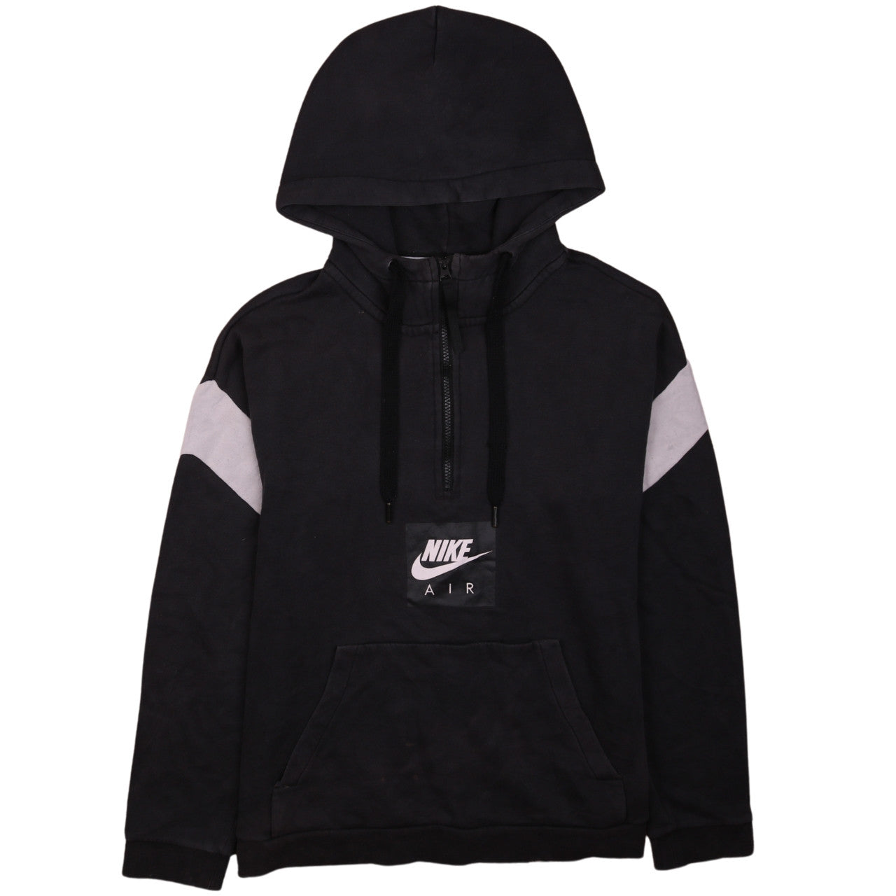 Nike Air Men's Black 1/2 Zip Pullover Hoodie Medium