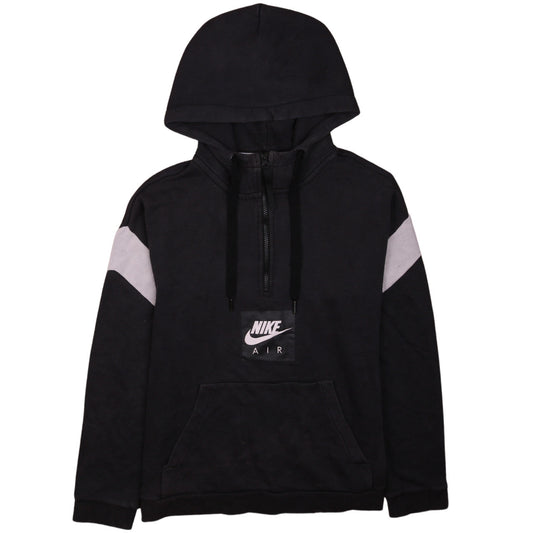 Nike Air Men's Black 1/2 Zip Pullover Hoodie Medium