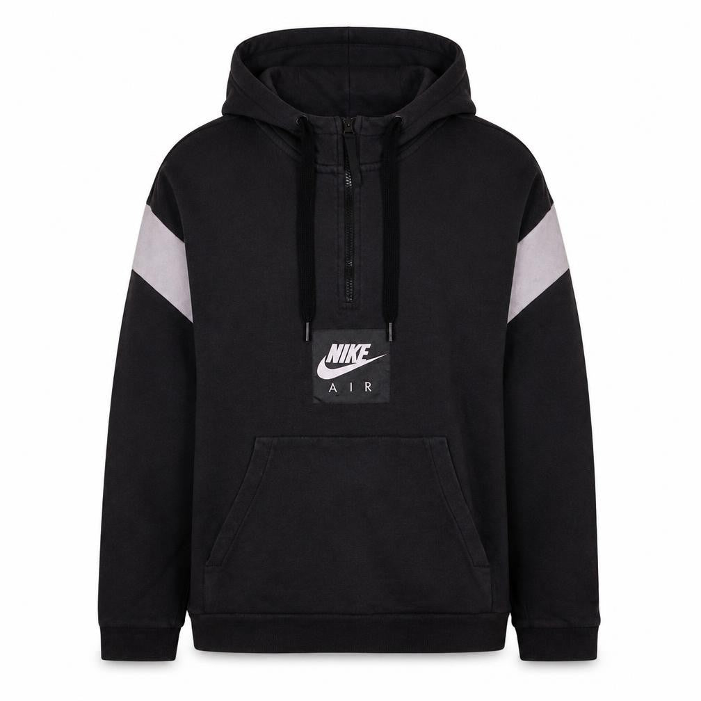 Nike Air Men's Black 1/2 Zip Pullover Hoodie Medium