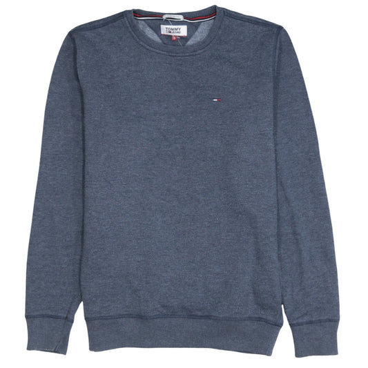 Tommy Jeans Men's Blue Regular Fit Logo Sweatshirt Size S