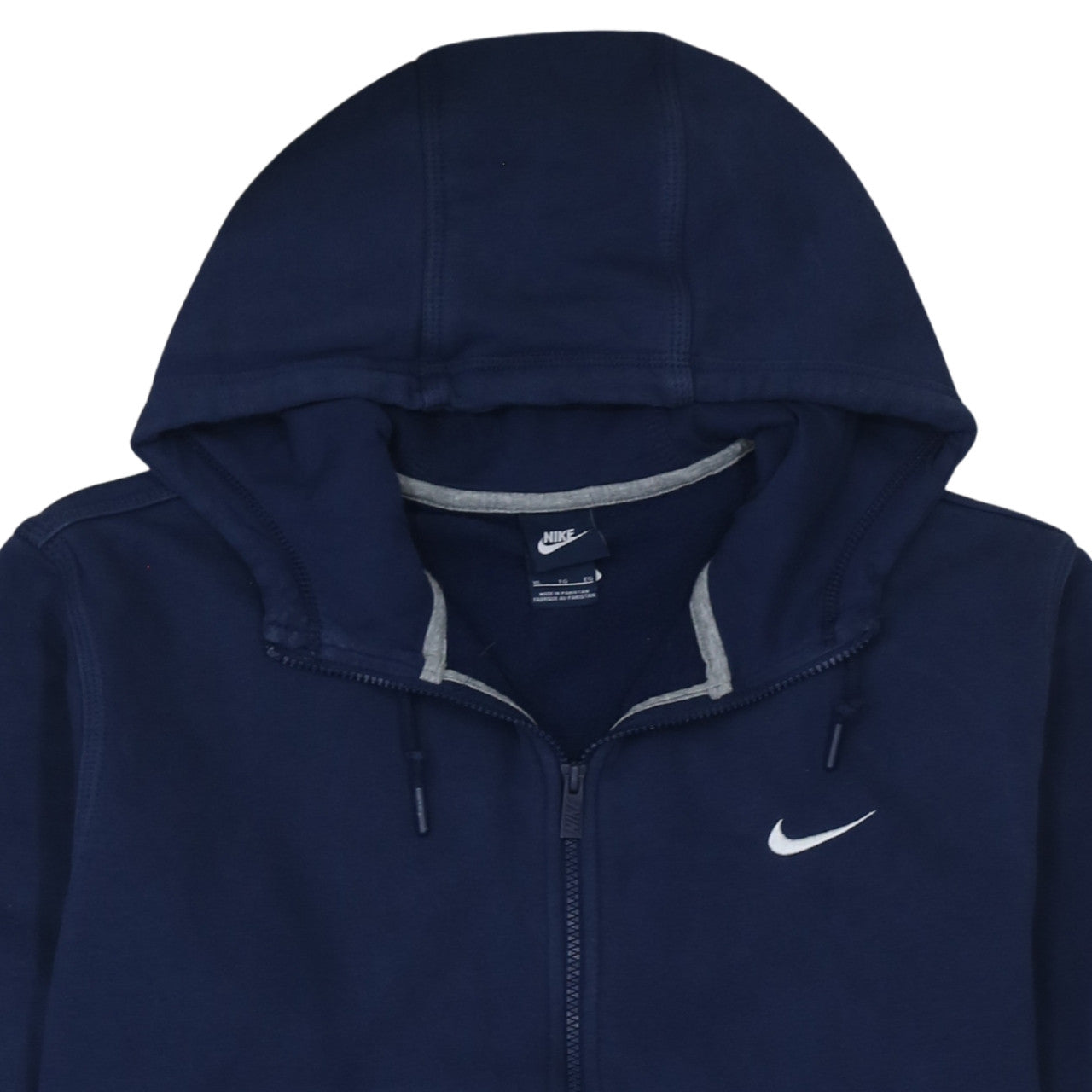 Nike Mens Blue Full Zip Hoodie Size L Regular Fit Fleece Jacket