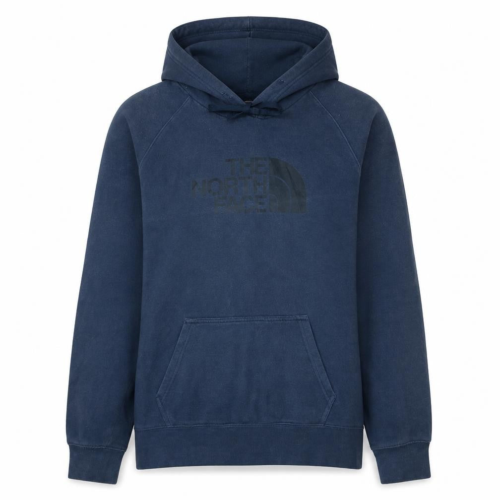 The North Face Womens Blue Pullover Hoodie Size M Cotton Blend