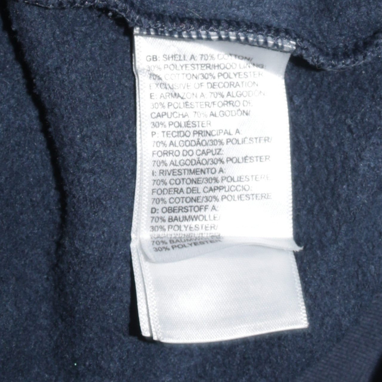 The North Face Womens Blue Pullover Hoodie Size M Cotton Blend