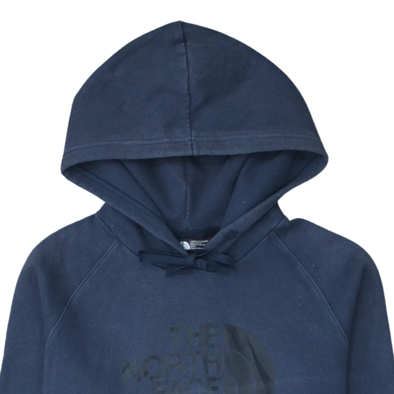 The North Face Womens Blue Pullover Hoodie Size M Cotton Blend