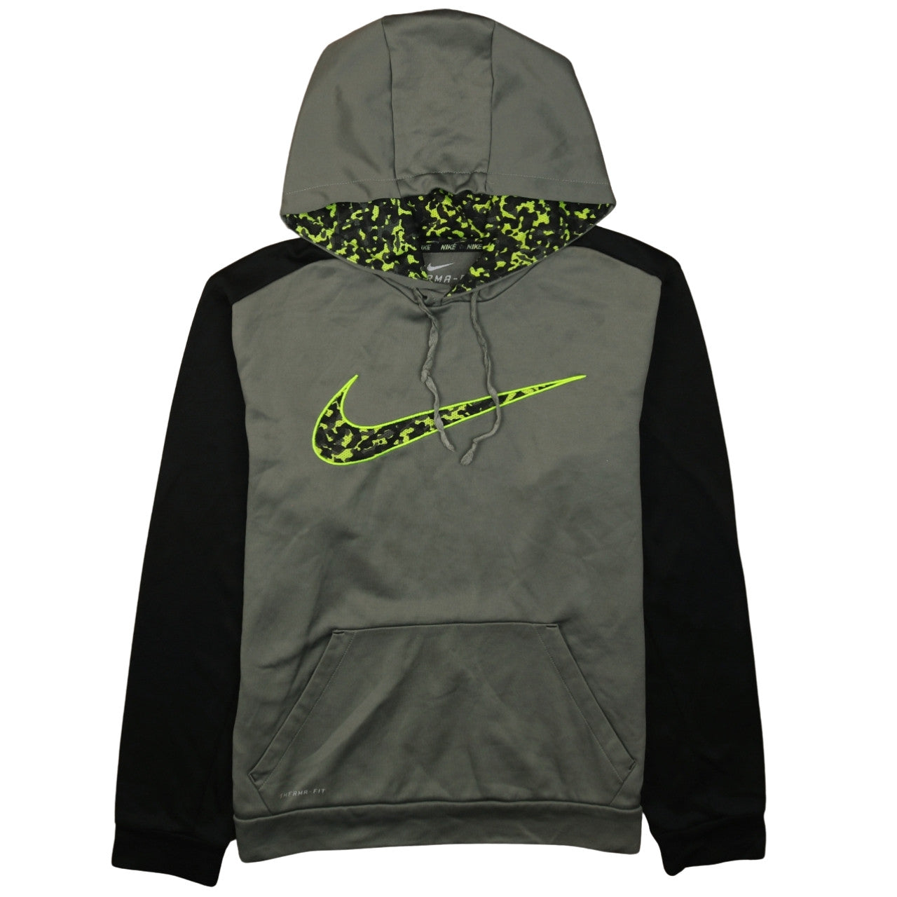 Nike Men's Grey Therma-Fit Pullover Hoodie Medium Sportswear