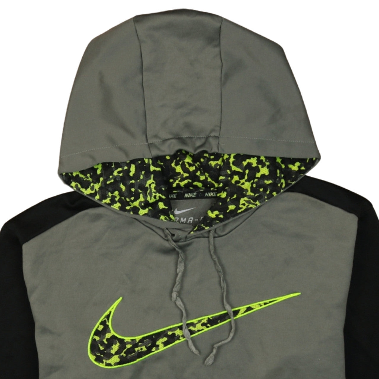 Nike Men's Grey Therma-Fit Pullover Hoodie Medium Sportswear