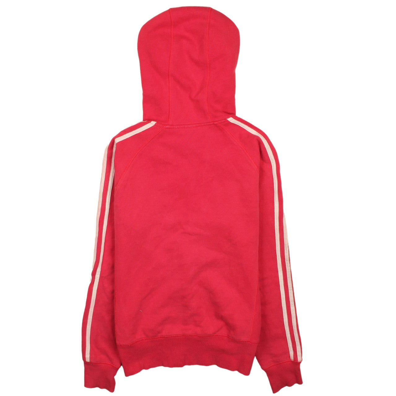 Adidas Womens Pink Full Zip Hoodie Size 10 Cotton Blend