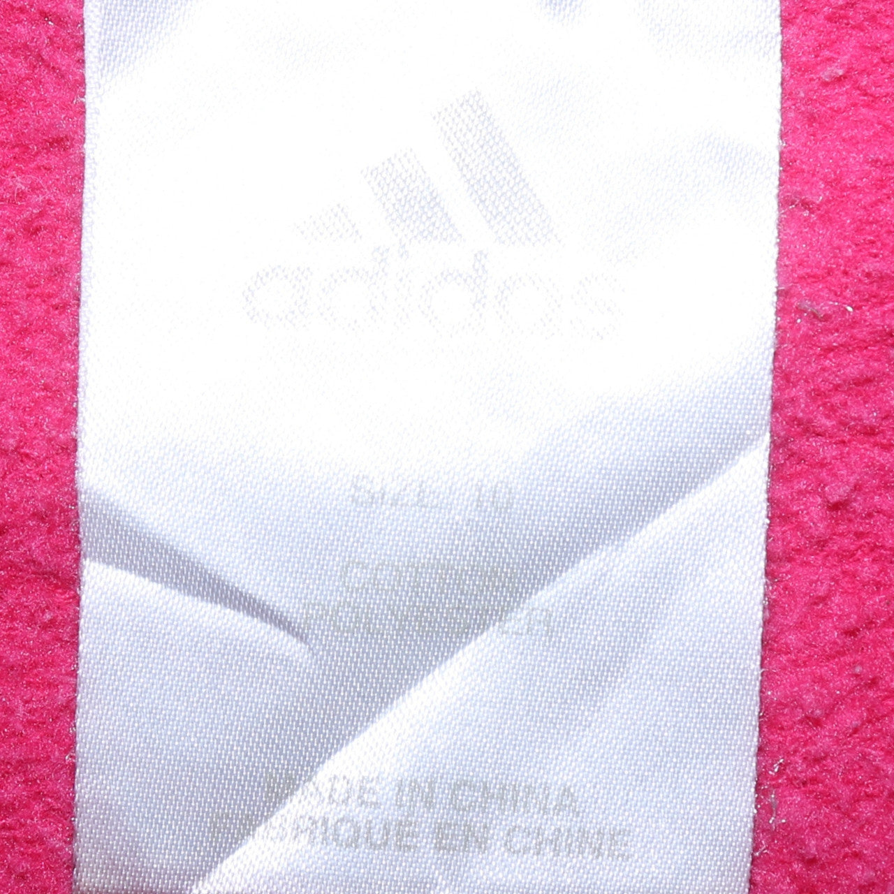 Adidas Womens Pink Full Zip Hoodie Size 10 Cotton Blend