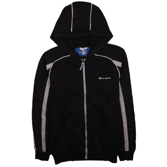 Champion Men's Black 2XL Full Zip Hoodie Sports Style