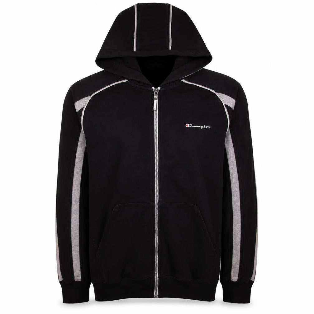 Champion Men's Black 2XL Full Zip Hoodie Sports Style