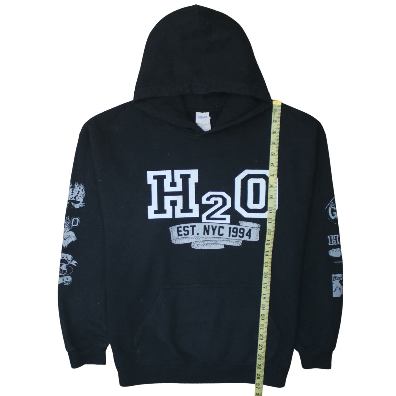 Gildan Men's Black H2O 2019 Tour Pullover Hoodie Size L