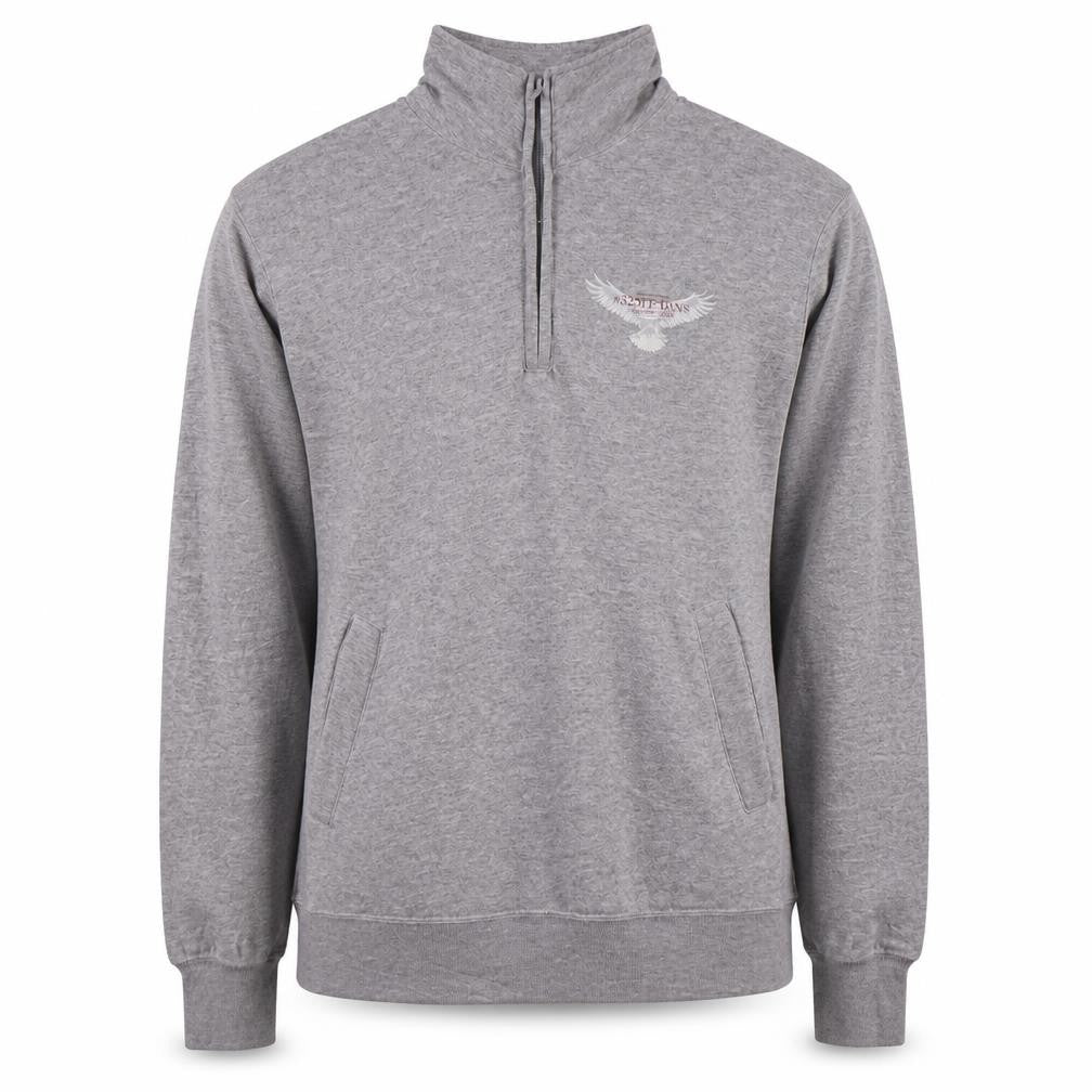 Champion Men’s Grey 1/4 Zip Fleece Sweatshirt Size S Regular Fit