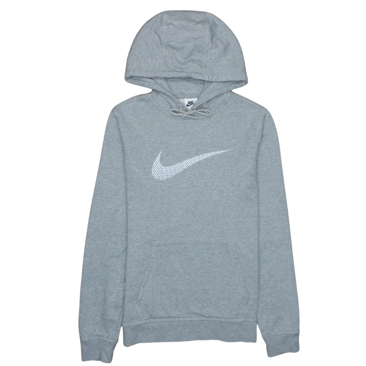 Nike Men's Grey Pullover Hoodie Small Logo Sports Sweatshirt