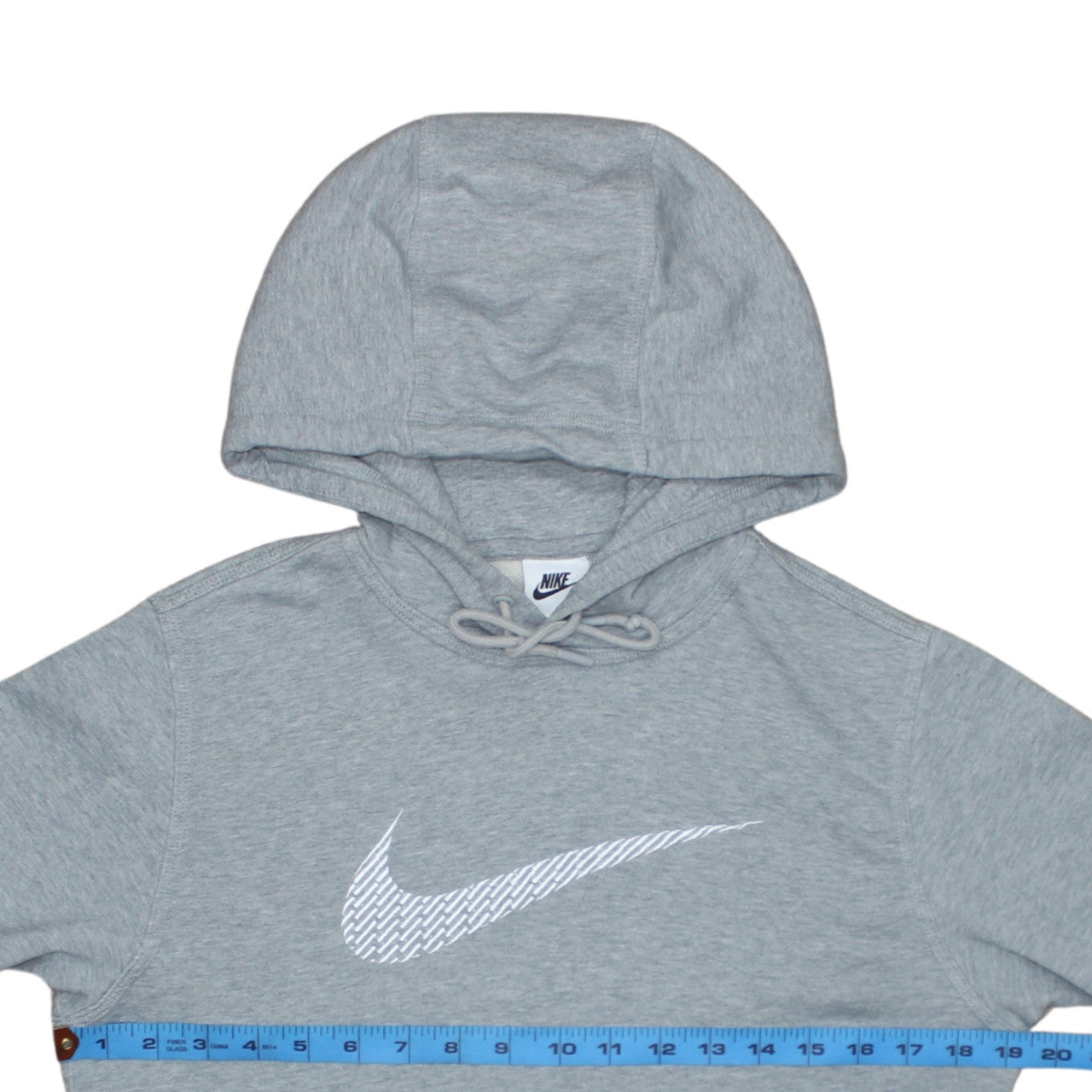 Nike Men's Grey Pullover Hoodie Small Logo Sports Sweatshirt