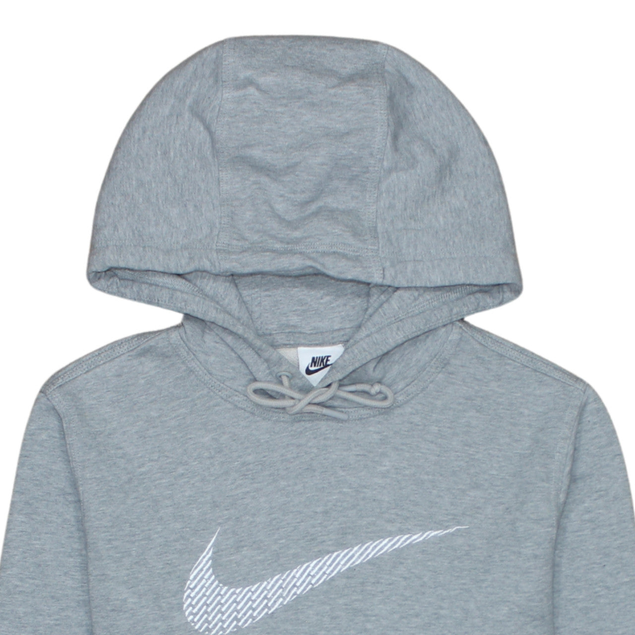 Nike Men's Grey Pullover Hoodie Small Logo Sports Sweatshirt