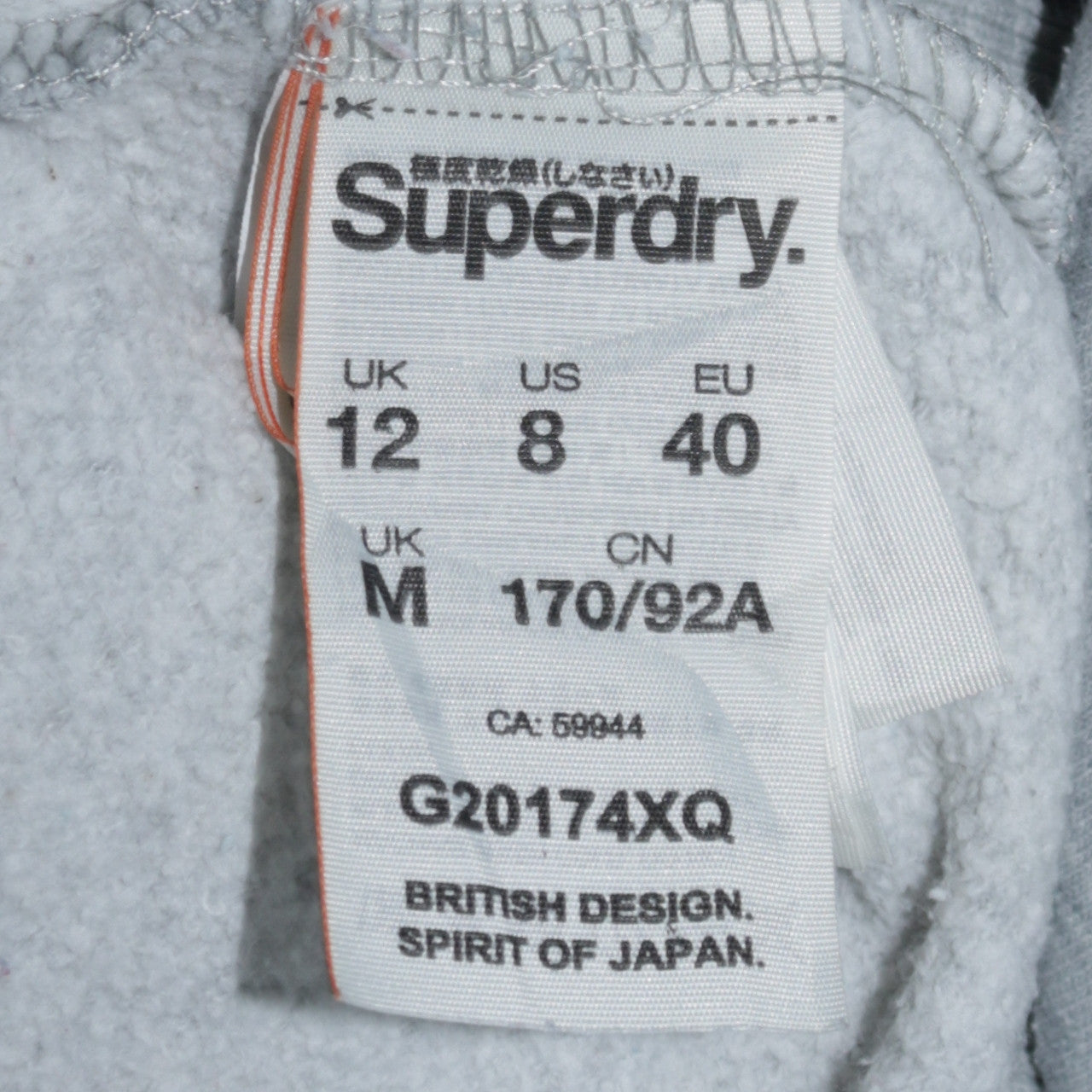 Superdry Women Grey Glitter Logo Pullover Hoodie Size 12 UK Medium