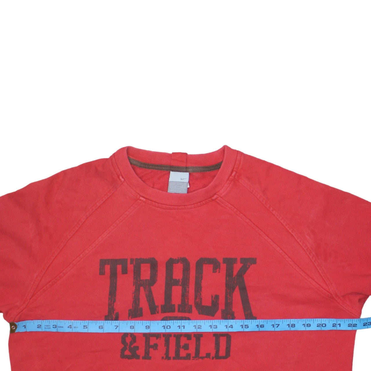 Nike Mens Red Crew Neck Track & Field Sweatshirt Size L