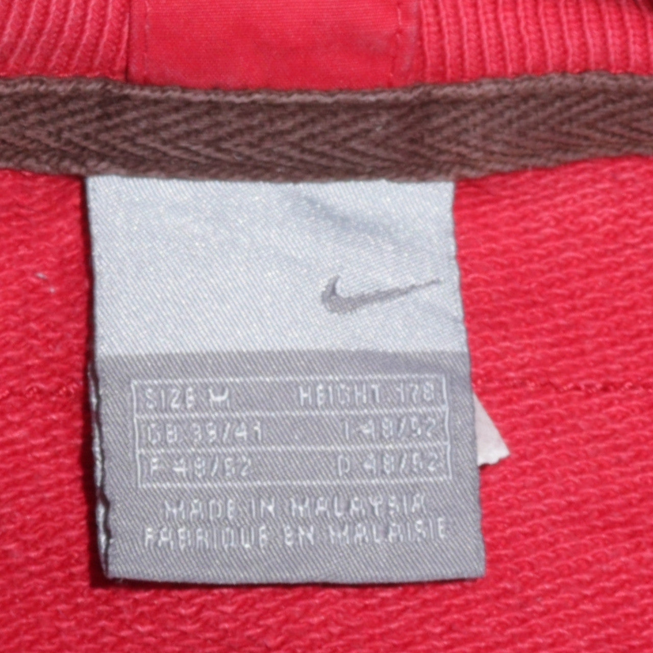 Nike Mens Red Crew Neck Track & Field Sweatshirt Size L