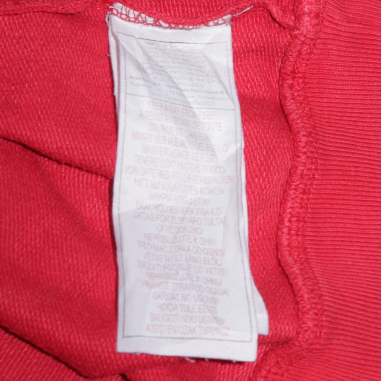 Nike Mens Red Crew Neck Track & Field Sweatshirt Size L