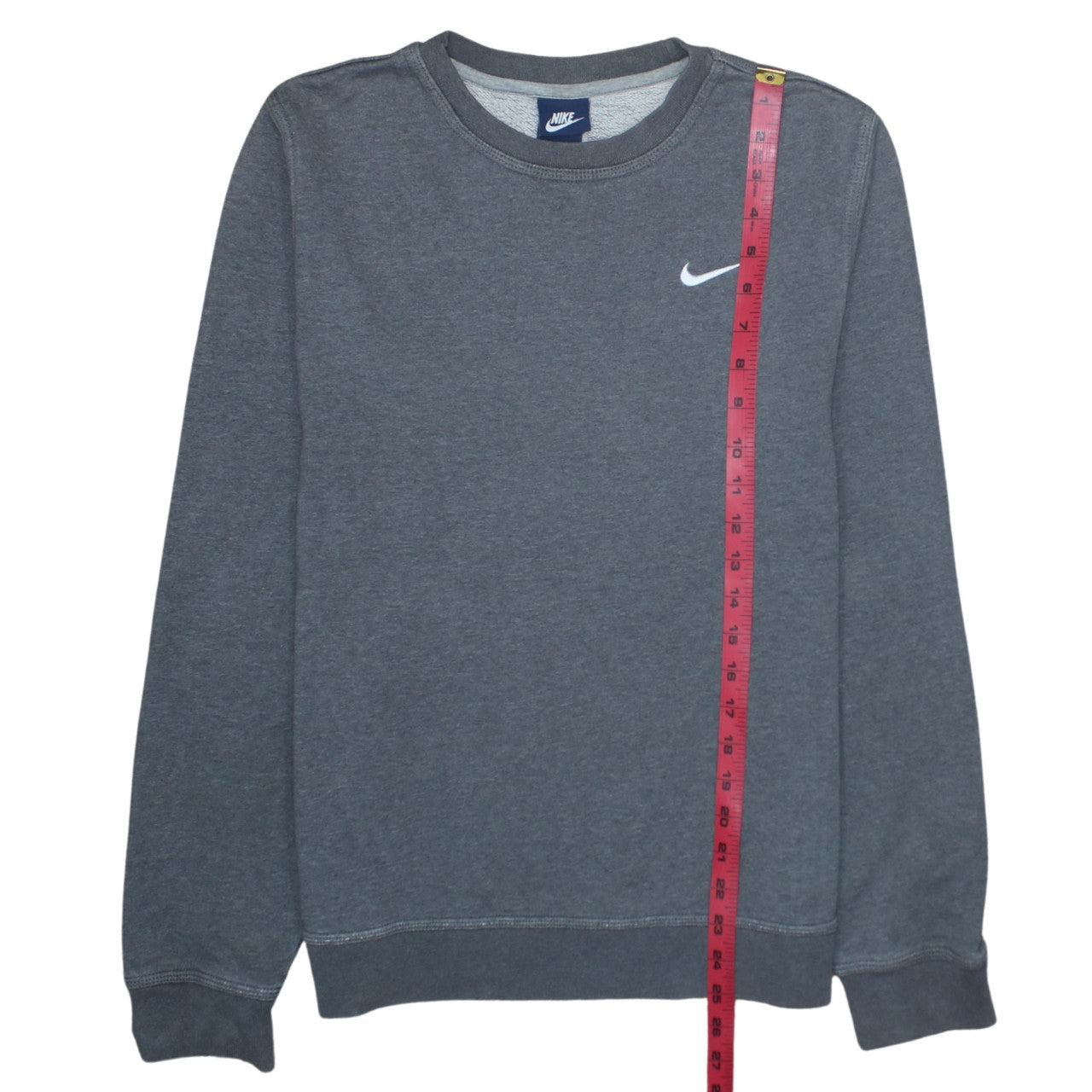 Nike Mens Grey Crew Neck Pullover Sweatshirt Size S