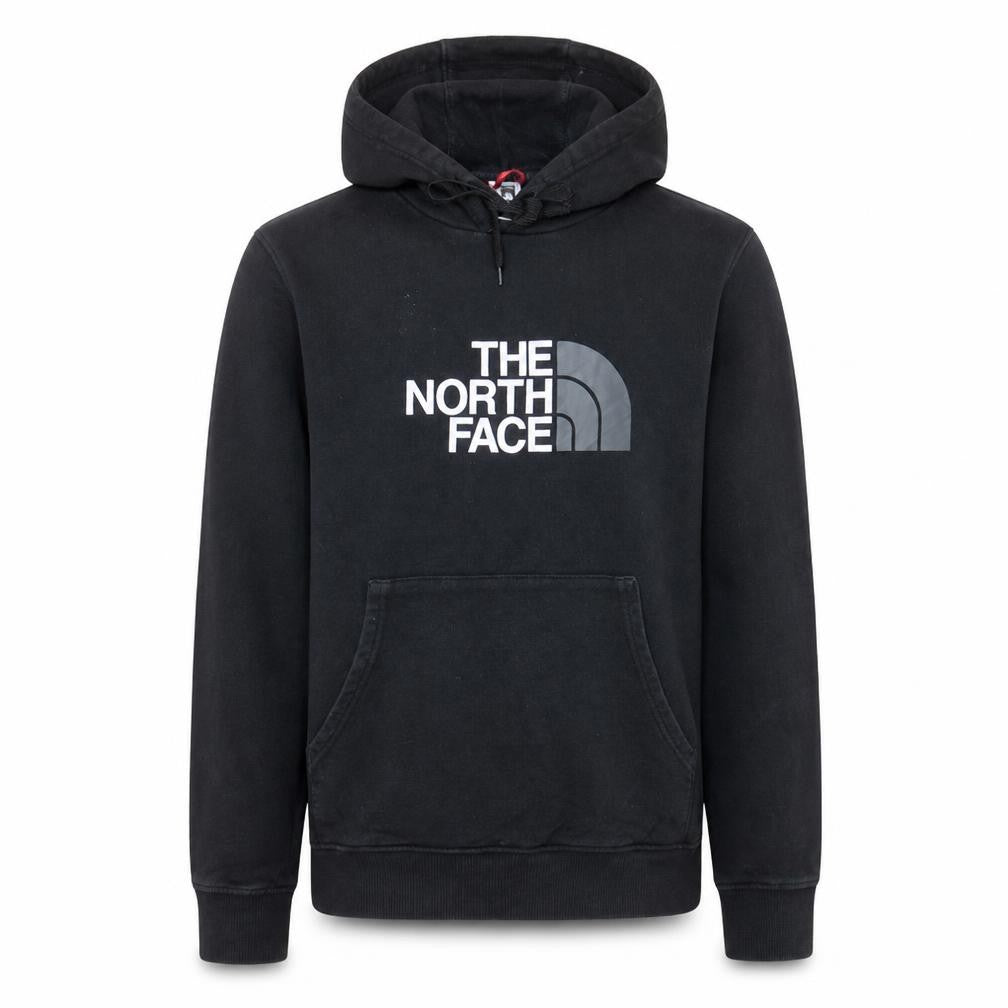 The North Face Men's Black Pullover Hoodie M Fleece Logo Sweatshirt