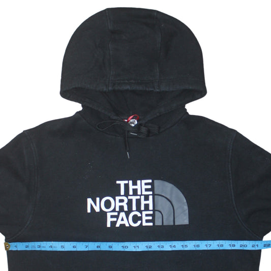 The North Face Men's Black Pullover Hoodie M Fleece Logo Sweatshirt