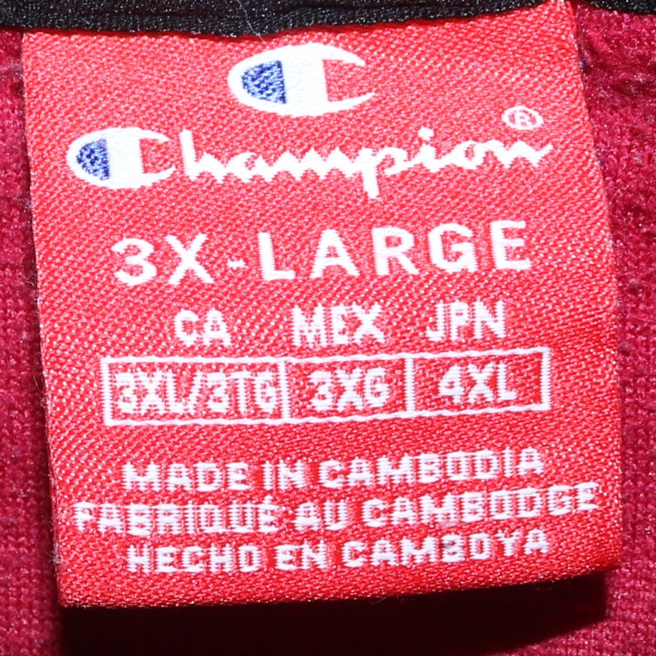Champion Men's Red 3XL Fleece 1/4 Zip Sweatshirt