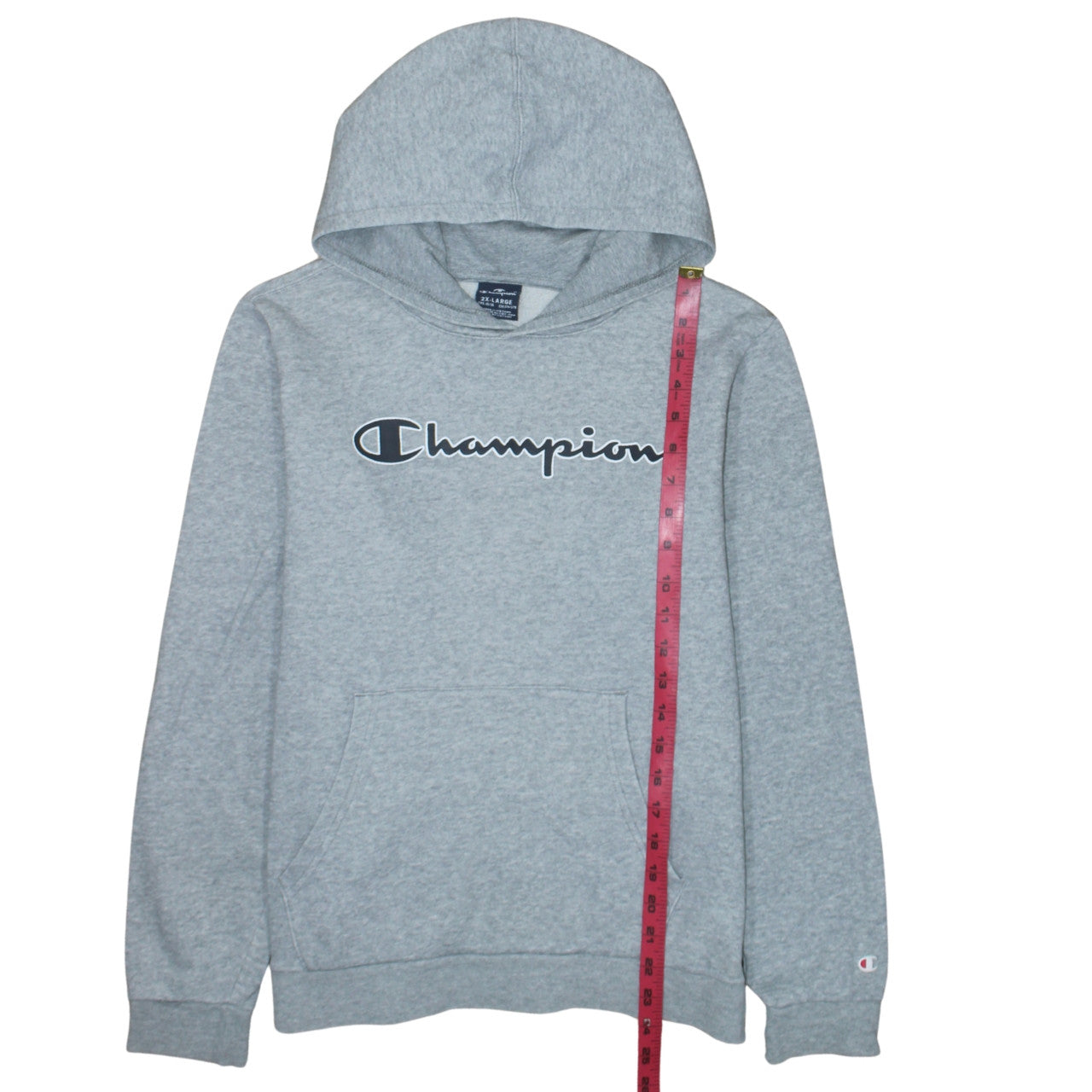 Champion Boys Grey Pullover Hoodie Size 15-16 Years Classic Fit