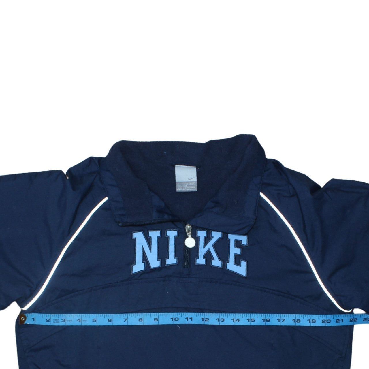 Nike Boys Blue 12-13 Years Windbreaker Jacket 1/4 Zip Lightweight