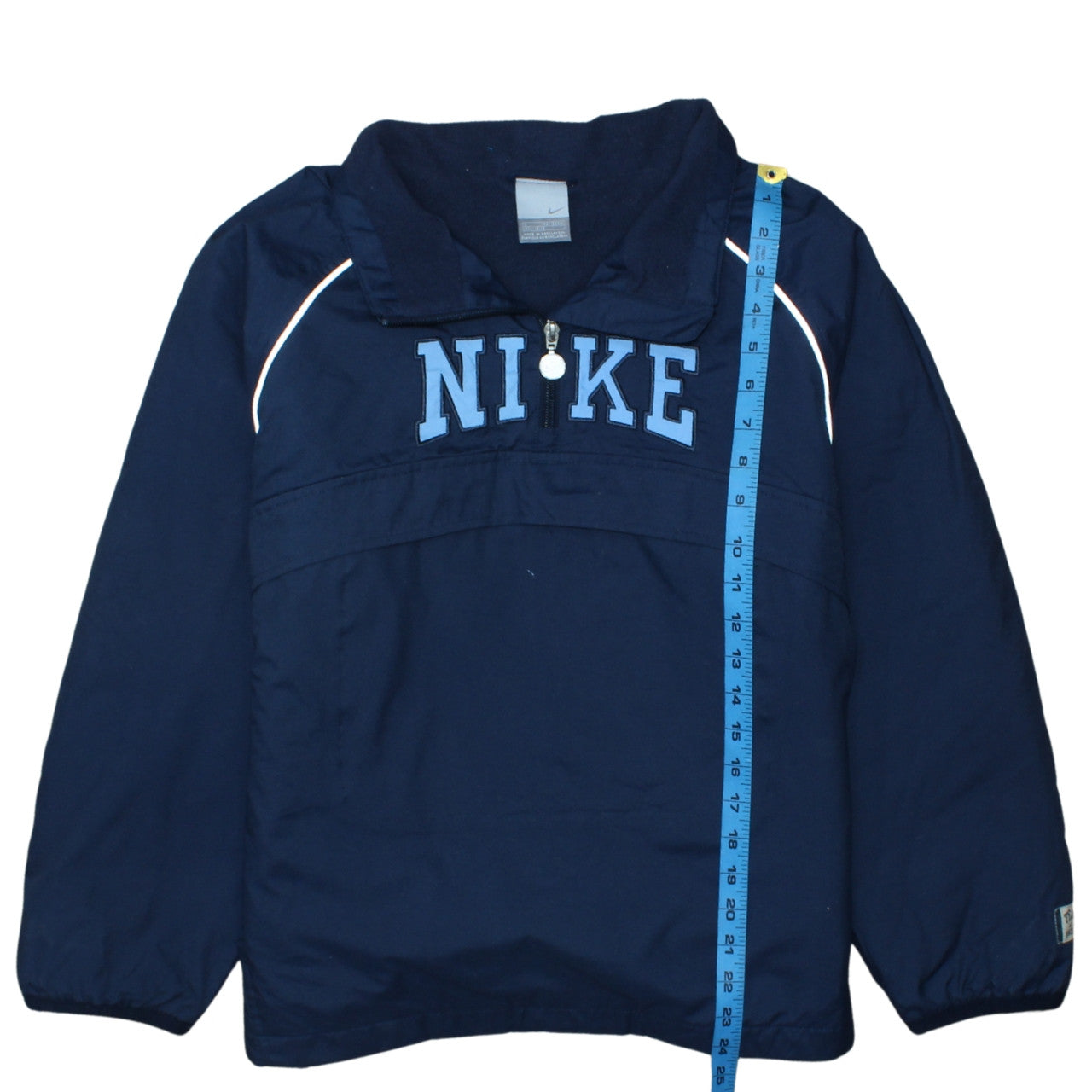 Nike Boys Blue 12-13 Years Windbreaker Jacket 1/4 Zip Lightweight