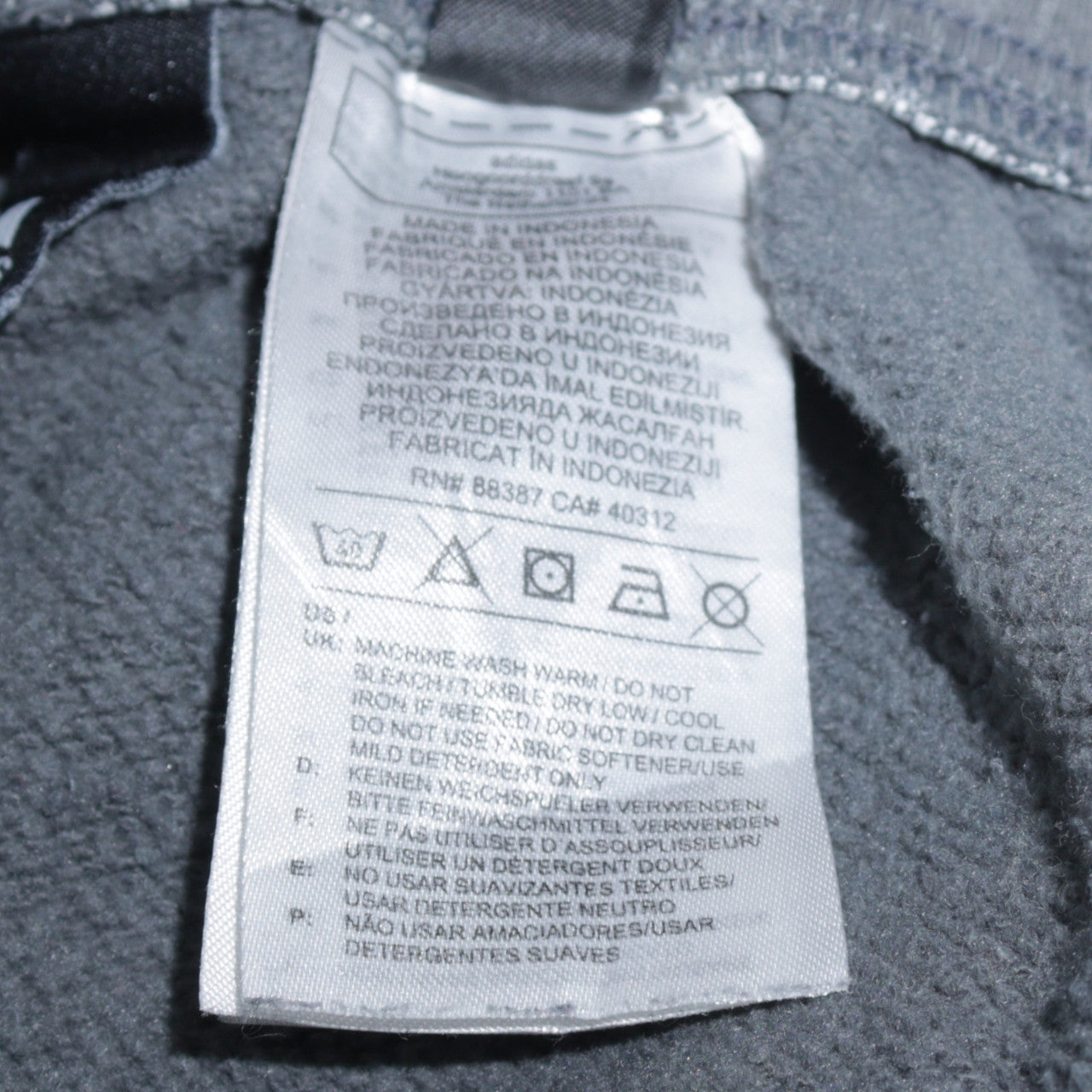 Adidas Men's Grey XL Jogger Fleece Sweatpants Tapered Fit