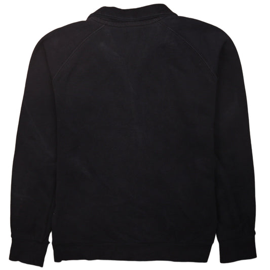 Kappa Boys Black XL Full Zip Fleece Sweatshirt with Logo