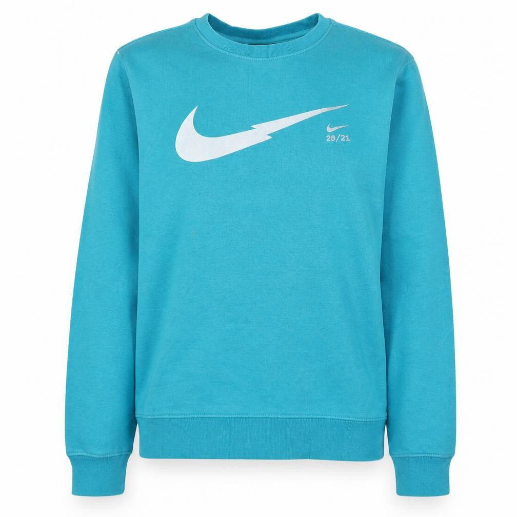 Nike Women’s Blue Crew Neck Pullover Sweatshirt Size S 80s Logo Style