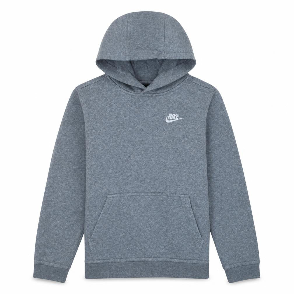 Nike Boys Grey Pullover Hoodie Size L 147-158cm Cotton Blend