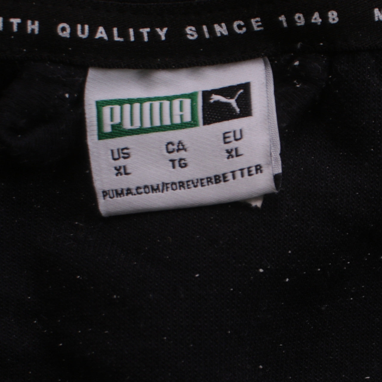 Puma Women's Black XL Full Zip Logo Sweatshirt Jacket